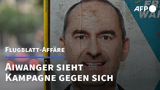 Aiwanger bestreitet weiterhin Autorenschaft für antisemitisches Flugblatt  AFP [upl. by Percy403]