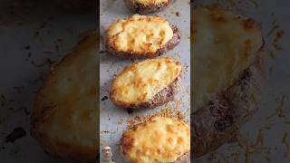 Butter garlic jacket potato potato jacketpotato food potatogratin recipe cooking potatorecipe [upl. by Hoopes712]