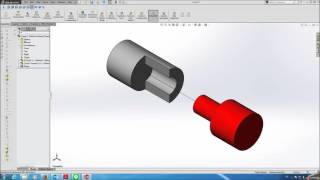 การใช้คำสั่ง Exploded view และคำสั่ง Exploded line setch [upl. by Ribal662]