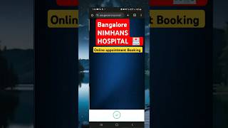 Nimhans hospital online appointment booking  how to book online  Nimhans hospital  NIMHANS [upl. by Neumeyer]