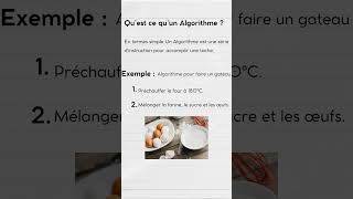 Quest ce quun Algorithme [upl. by Gilberte]