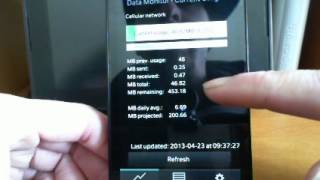 Data Monitor  BlackBerry 10 App Review [upl. by Cote]