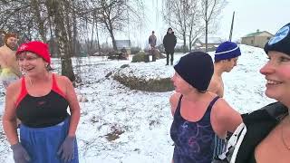 Прорубь Iceswim February 2024 Jelgavas Roņi club Birthday [upl. by Tinor]