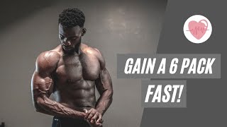 FAST amp REALISTIC Ways To Gain Abs Includes Weight Loss Program [upl. by Asiel]