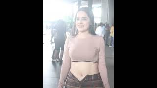 Urfi Javed raises eyebrows again in unbuttoned tartan pants shorts viral viralvideos [upl. by Ilujna]