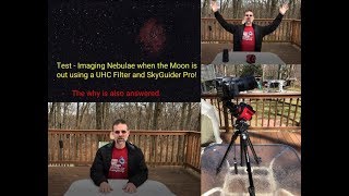 Test  Imaging Nebulae when the Moon is out using a UHC Filter [upl. by Artapoelc]