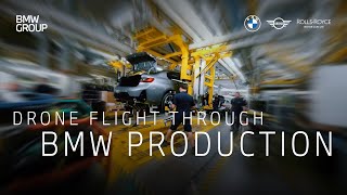 Drone Flight through BMW Production  A Decade of Innovation at BMW Group Plant Araquari [upl. by Lubin]