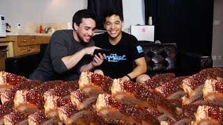 100 Ribs in 10 Min Challenge [upl. by Tirma]