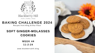 2024 Baking Challenge Week 44  Soft Ginger Molasses Cookies [upl. by Christianity]