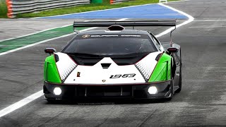 Lamborghini Essenza SCV12 Screaming at Monza Downshifts Pit Limiter amp Traction Control Noise [upl. by Areht]