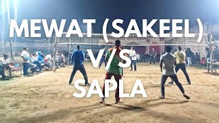 Mewat 😱Sakeel Vs Sapla 🔥5vs5🔥 Mungeshpur 👊 Shooting🤞 Volleyball🏐 Tournament💪 match volleyball [upl. by Glaudia]