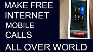 How to make FREE MOBILE CALLS online all over world [upl. by Yonit]