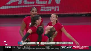 Highlights No 4 Louisville Volleyball vs No 9 Creighton [upl. by Willock]