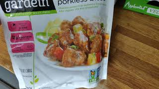 Review  Vegan Gardein Sweet and Sour Porkless Bites [upl. by Naneik]