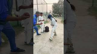 Front foot batting drill at YASGCA RAJ NAGAR EXTENSION GHAZIABAD [upl. by Dlorah]