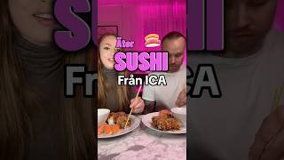 Äter du sushi med pinnar eller gaffel 🍣🥢sushi sushimukbang [upl. by Nannek]