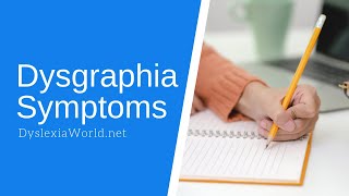 Dysgraphia Symptoms [upl. by Yras196]