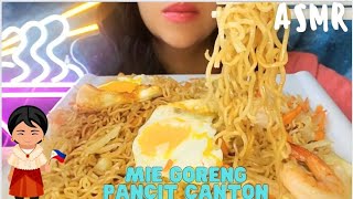 Filipino Pancit Canton INDOMIE MI GORENG  Recipe ASMR  Mukbang Eating Sounds No Talking [upl. by Pirri]