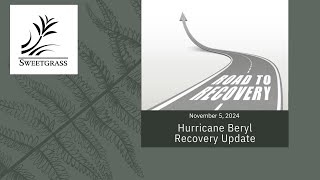 Del Webb Sweetgrass Hurricane Beryl Recovery Update [upl. by Halimak]