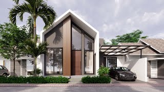 Sketchup House Design 16 11x9 meter Enscape 30 Realtime Rendering [upl. by Ayt838]