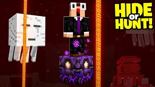 Minecraft Trapped ABOVE the NETHER Hide Or Hunt 4 [upl. by Lienhard]