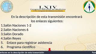 LXIV Congreso Nacional de Medicina 30112022 [upl. by Alihet373]