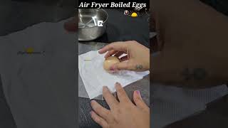 Trying Air Fryer Boiled Eggs  airfryereggs shorts  Air Fryer Eggs viral [upl. by Ahsikam813]