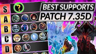 NEW SUPPORT TIER LIST Patch 735D  Best Position 5 Heroes RANKED  Dota 2 Guide [upl. by Tigirb]