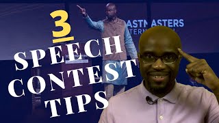 Toastmasters Speech Contest Tips  3 Tips That You Must Remember [upl. by Lehteb801]