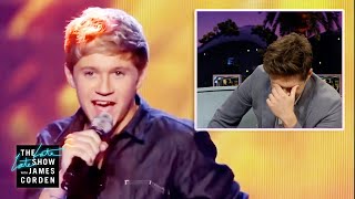 Niall Horan Watches One Directions First XFactor Performance [upl. by Ardnaiek]