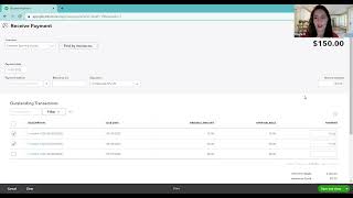 How to enter 1 payment that applies to 2 or more invoices from the same customer  QuickBooks Online [upl. by Raskin]