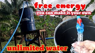 free energy water pump  unlimited water supply  asentado vlogs tv [upl. by Holly-Anne]