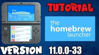 Tutorial Homebrew Launcher FW 110033 Nintendo 3ds [upl. by Mika431]