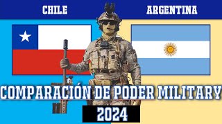 Chile vs Argentina Comparación de poder militar 2024 [upl. by Shenan]