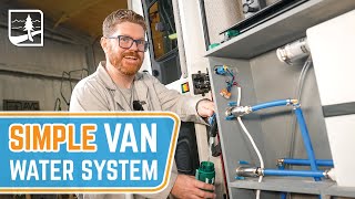 SIMPLE Van Water System  Camper Van Plumbing [upl. by Ballard]