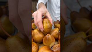 Bucket of Pears 🍐 This pastry is the perfect pearing this fall seasonamauryguichon chocolate [upl. by Crompton]