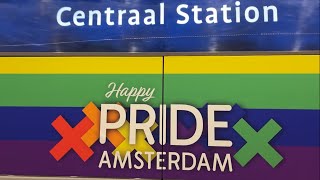 Pride Walk Amsterdam 2024  AMSTERDAM CITY Walks  Happy Pride 2024 ☀️ [upl. by Hakon]