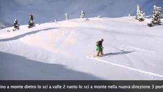 tecniche di scialpinismo linversione in salita [upl. by Voccola586]