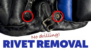 Rivet Removal  DIY Howto remove rivets safely [upl. by Linnell]