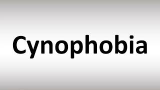 How to Pronounce Cynophobia [upl. by Nauqyt]