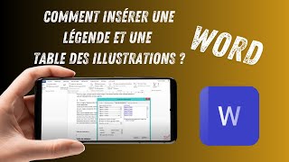 Word Insérer Une Légende à Une Image Et Table Des Illustrations [upl. by Mehalek214]