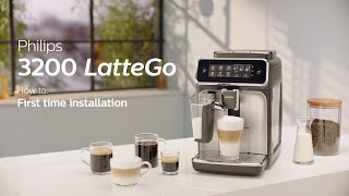 Philips Series 3200 LatteGo EP324670 Automatic Coffee Machine  How to Install and Use [upl. by Yajeet]