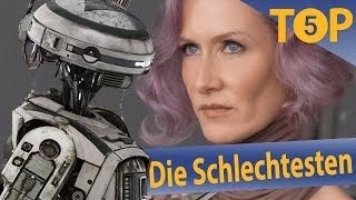 Die schlechtesten Charaktere der neuen Star Wars Filme  Top 5 [upl. by Aivatnohs599]