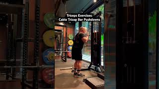 Improve Your Triceps  Tricep Pushdowns fitness gym tricepsworkout [upl. by Ahsimit972]