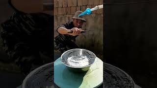 slow motion effect video water slowmotion youtubeshorts asmr [upl. by Aicatan]