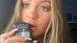 ASMR Mic Biting Tascam CRED TO HALEY’S ASMR ‼️ NO TALKING ‼️ [upl. by Malti]