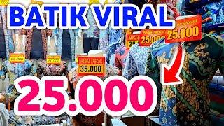 BATIK VIRAL 25000 TUNIK KEMEJA COUPLE HARGA MURAH BAGUS BANGET MODEL TERLARIS DI PASAR TANAH ABANG [upl. by Nnyloj]