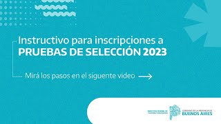 Instructivo para inscripciones a Pruebas de Selección para Directoras y Directores 2023 [upl. by Carmelle]