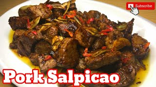 Pork Salpicao  Quick and Easy Recipe  Cindys Cooking [upl. by Llaccm]