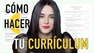 Cómo hacer un buen Curriculum Vitae en 5 minutos  2024  Plantillas gratis [upl. by Millisent178]